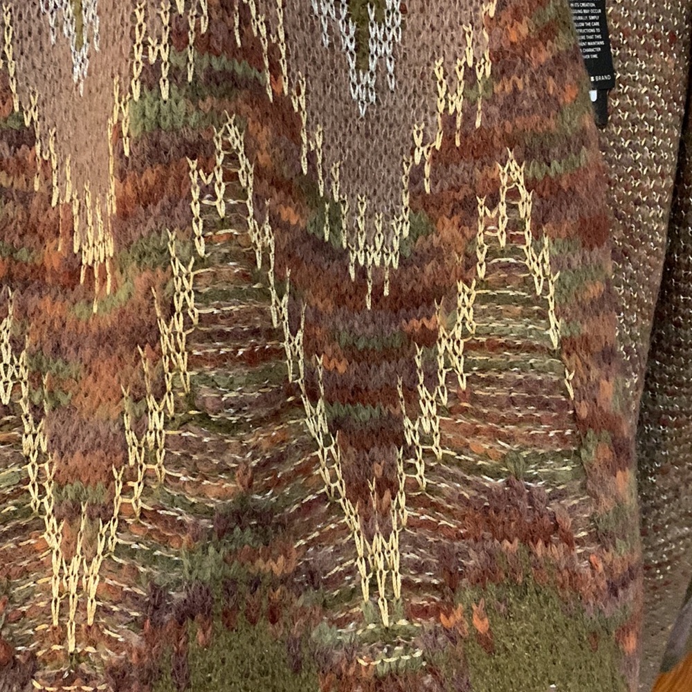 NWT Lucky Brand drape front knit sweater size M - Picture 2 of 6